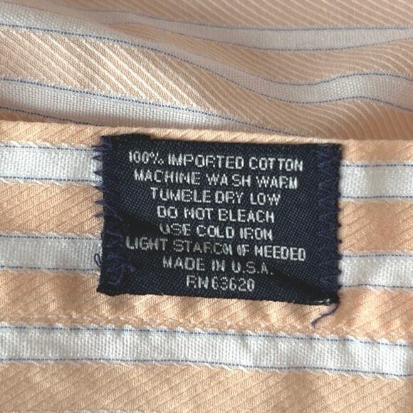 Burberry London Men's Pink & White Stripe Cotton Button Up Dress Shirt 19-37T - Picture 5 of 5